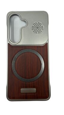 Wooden Texture Samsung Galaxy S26 Phone Case - Red